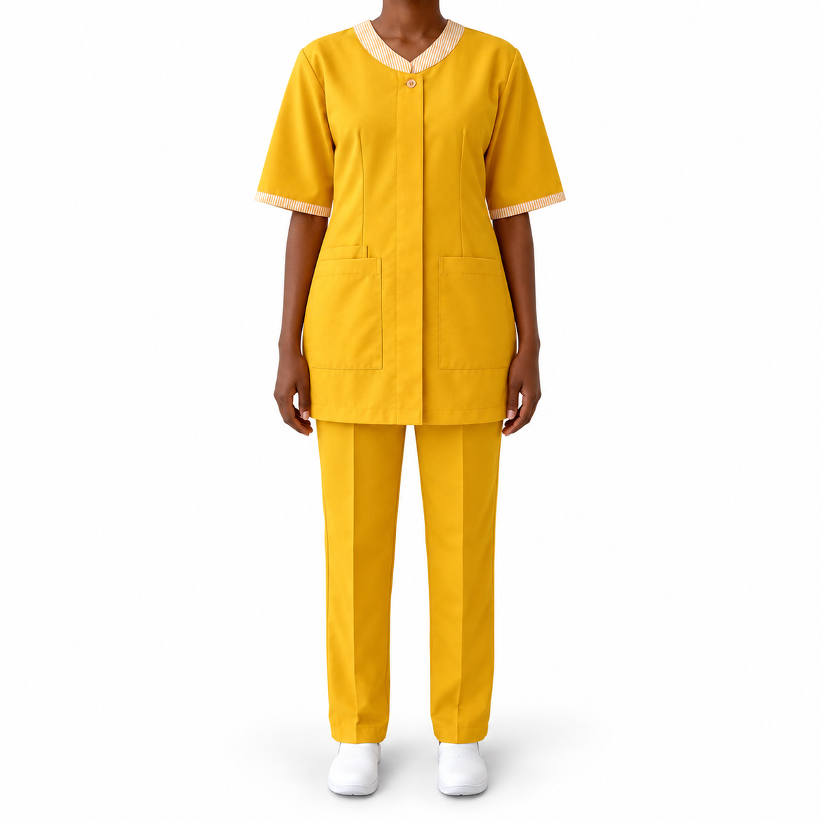 Striped Housekeeping Uniform