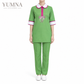 Bow Embroidered Nanny Uniform Set