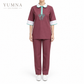 Bow Embroidered Nanny Uniform Set